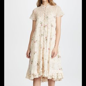 Free People Decadent Floral Midi Dress